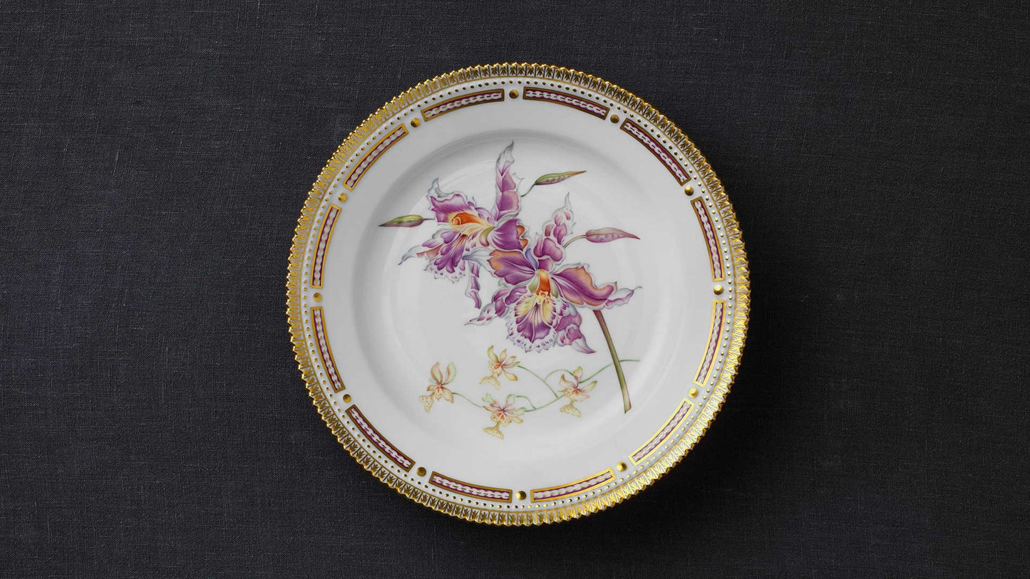 Flora Danica Orchid Plate by Royal Copenhagen