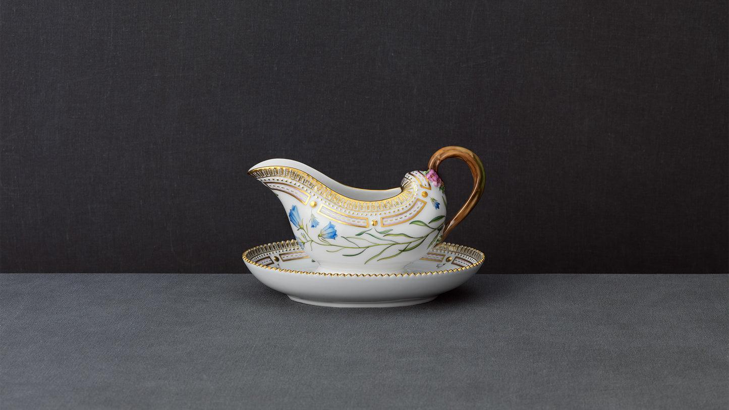 Flora Danica Sauce Boat and Stand by Royal Copenhagen