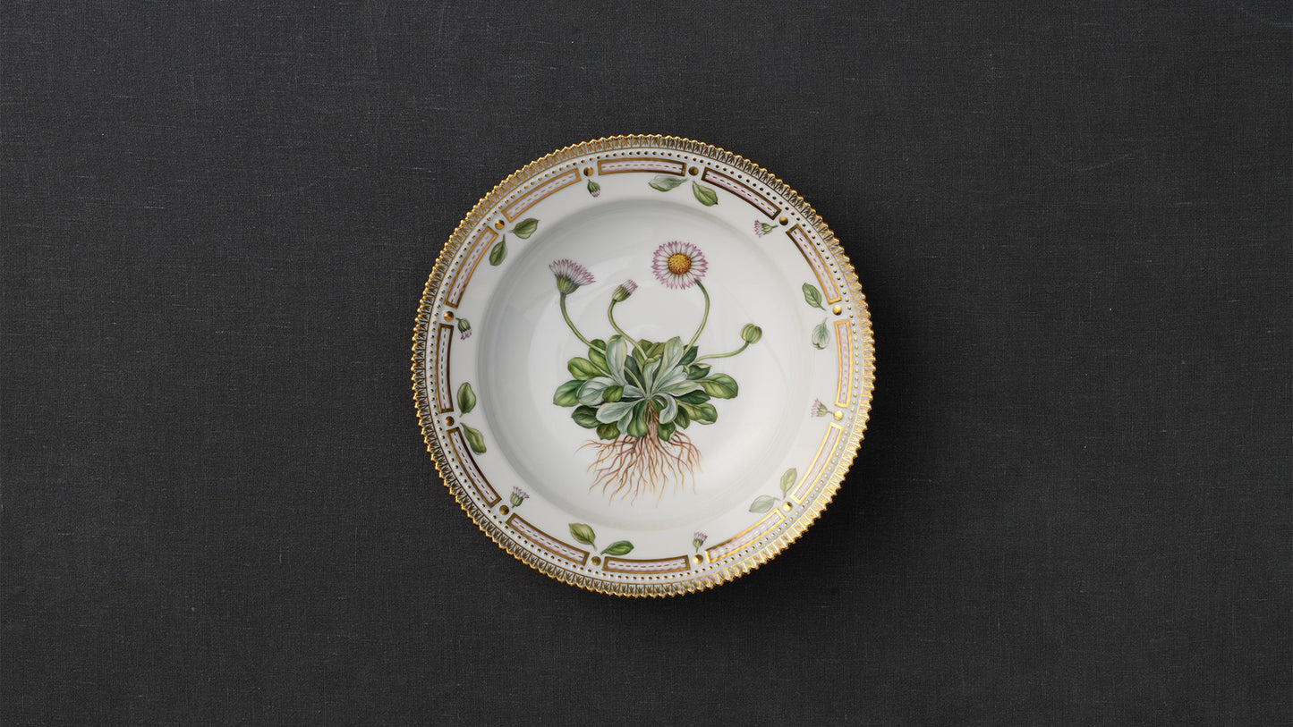 Flora Danica Deep Plate, 22 cm by Royal Copenhagen