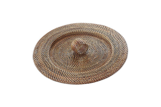 13" Diameter Round Charger Plate with Napkin Ring - Set of 4 by Calaisio