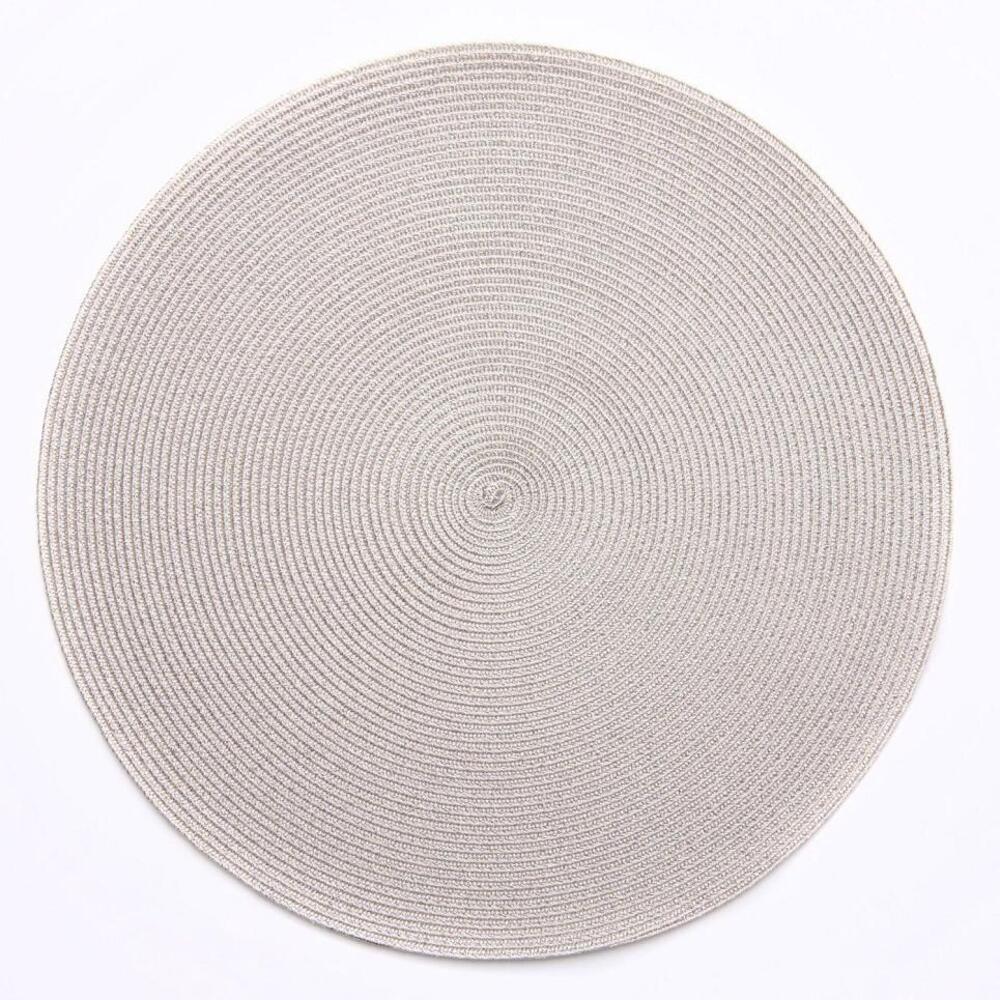 15" Round Lurex Placemat by Deborah Rhodes