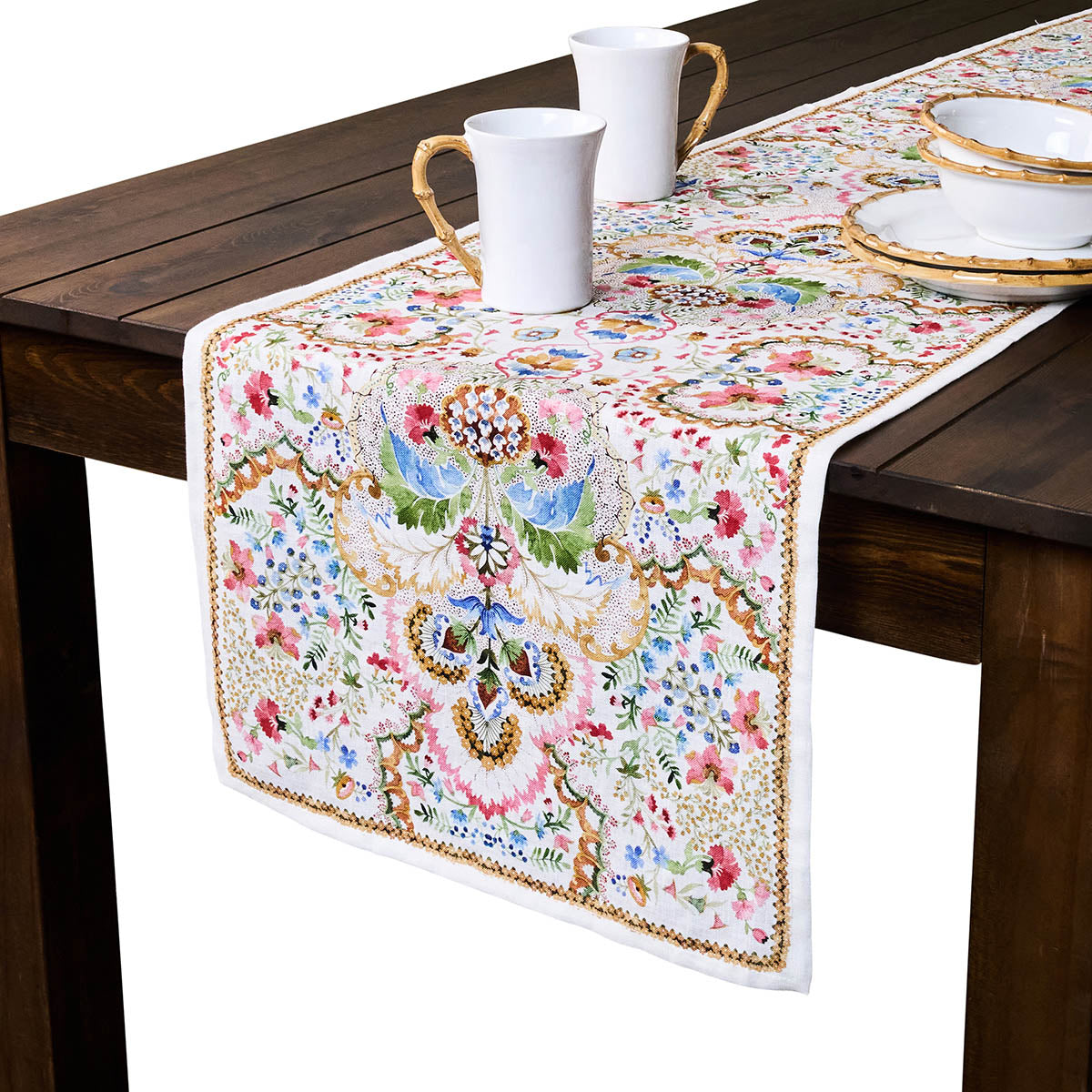 Sofia Table Runner by Juliska - detail
