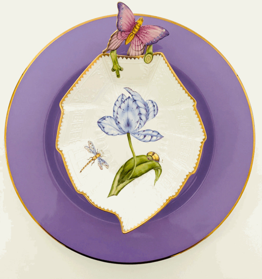 645 - Leaf Shaped Dish by Anna Weatherley 1