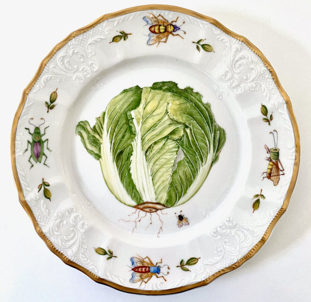 79 - Vegetable Salad/Dessert Plate by Anna Weatherley