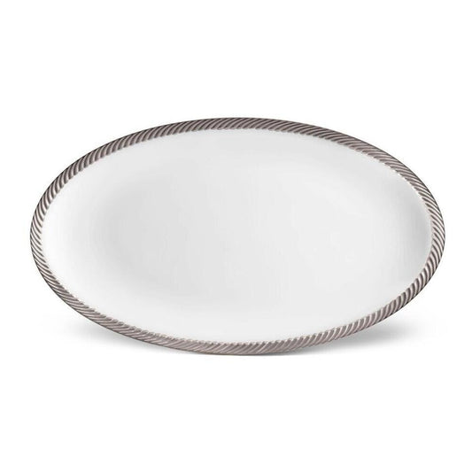 Corde Oval Platter - Large by L'Objet Additional Image - 1