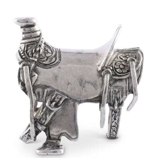 Pewter Cowboy Saddle Napkin Ring