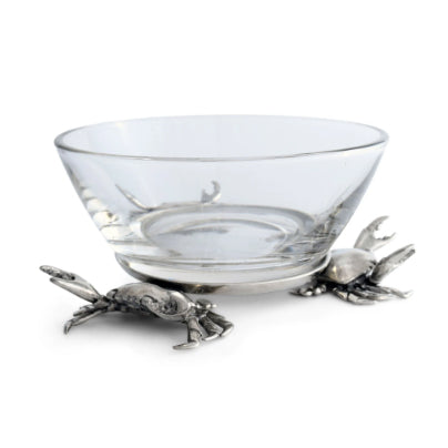 Large Crab Glass Dip Bowl by Vagabond House