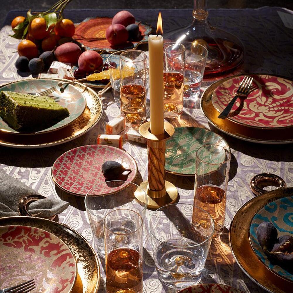 Fortuny Piumette Canape Plates - Set of 4 by L'Objet Additional Image - 2