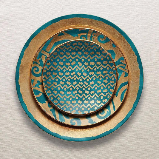 Fortuny Tapa Canape Plates - Set of 4 by L'Objet Additional Image - 1