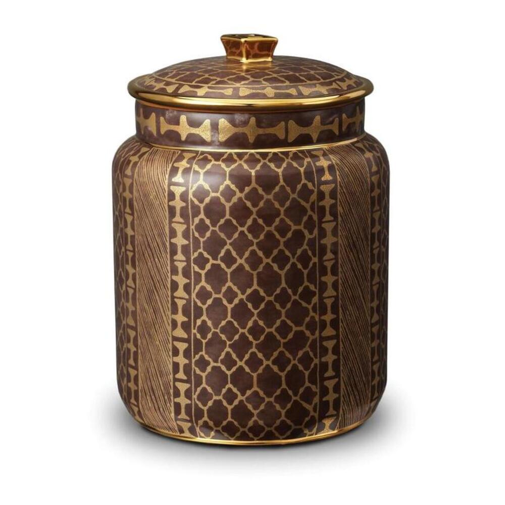 Fortuny Ashanti Canister Grey - Medium by L'Objet