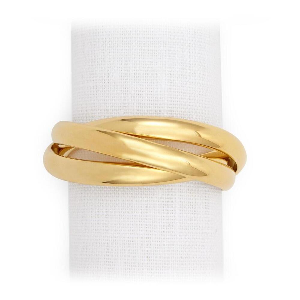 Three Ring Napkin Jewels - Set of 4 by L'Objet Additional Image - 2