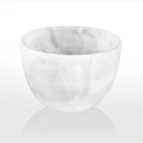 Deep Med Bowl White Swirl by Nashi Home