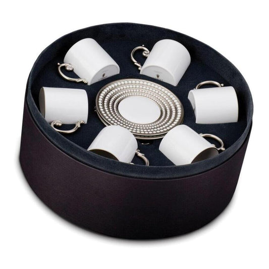 Perlee Espresso Cup & Saucer - Set of 6 by L'Objet Additional Image - 1