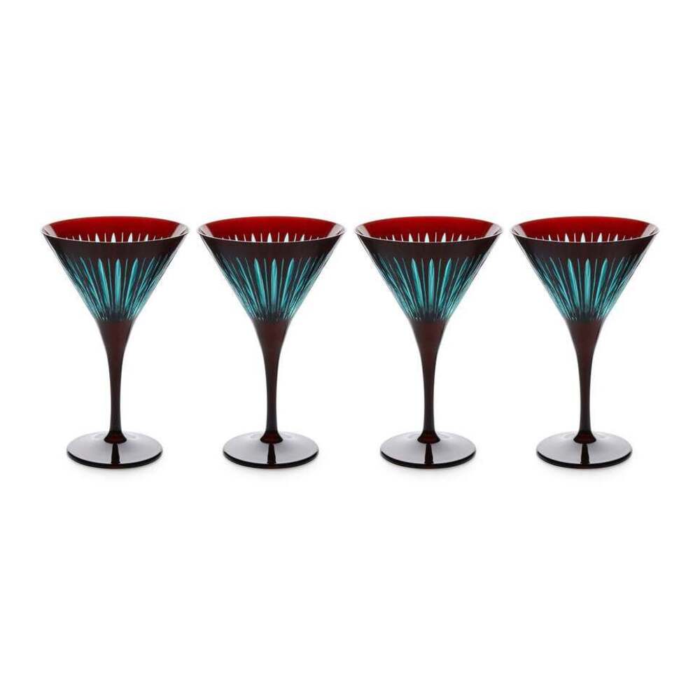 Prism Martini Glasses - Set of 4 by L'Objet Additional Image - 2