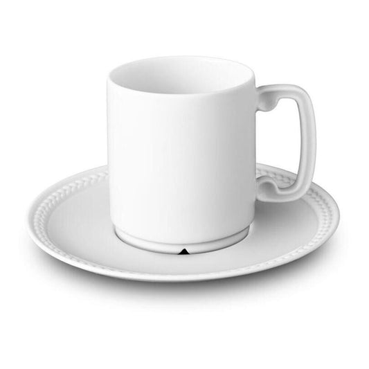 Soie Tressee Espresso Cup & Saucer by L'Objet Additional Image - 1