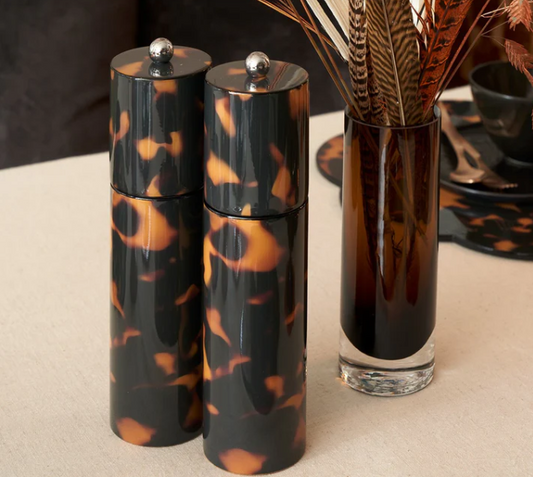 Faux Tortoise Salt/Pepper Mill by Addison Ross