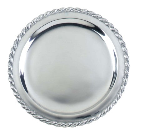 Masthead Round Serving Tray with Monogram by Salisbury