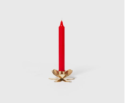 Flower Candlestick Brass by Trudon