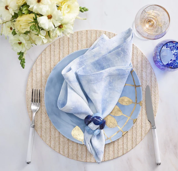 Herringbone Placemat Natural by Kim Seybert