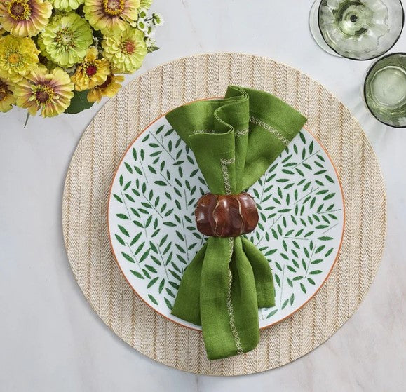 Herringbone Placemat Natural by Kim Seybert