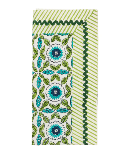 Majorelle Napkin Blue/Grn by Kim Seybert