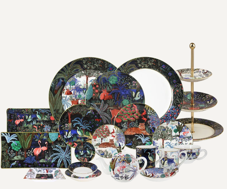 Le Jardin du Palais Dinner Plate by Gien (set of 4)