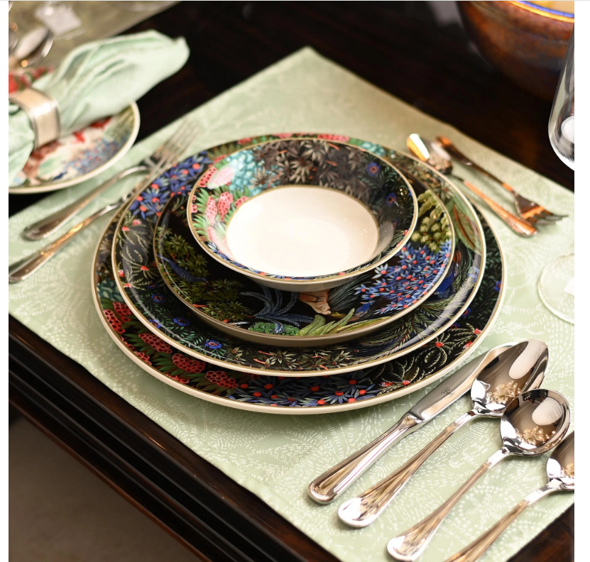 Le Jardin du Palais Dinner Plate by Gien (set of 4)
