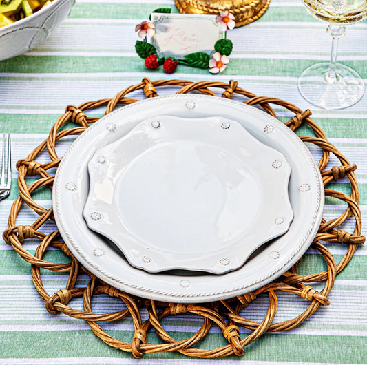 Berry & Thread Dinner Plate White by Juliska