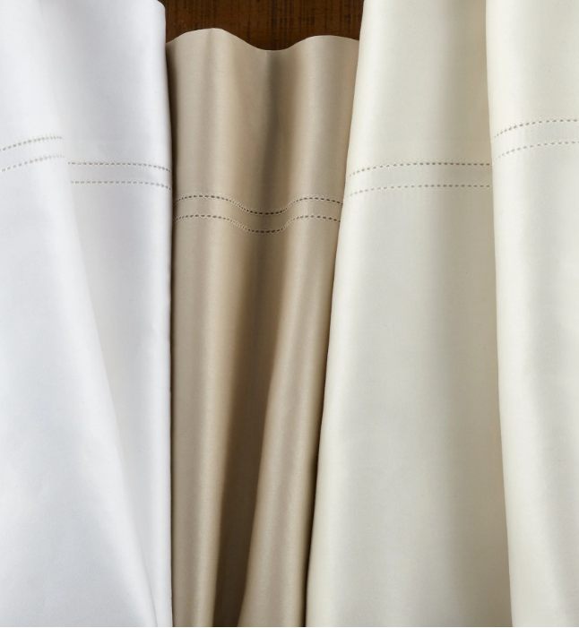 C-Virtuoso Queen Flat Sheet in White by Peacock Alley