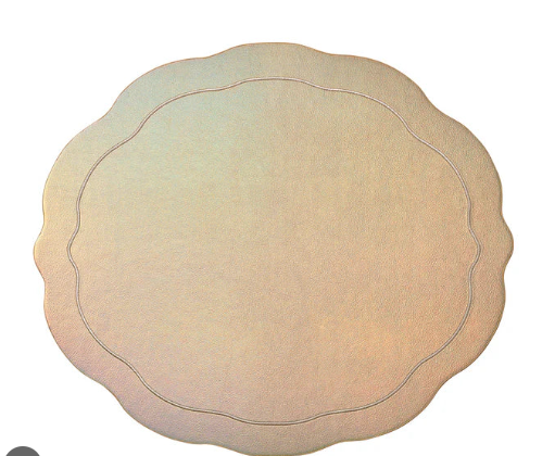 Tailored Placemat Iridescent Champagne by Kim Seybert