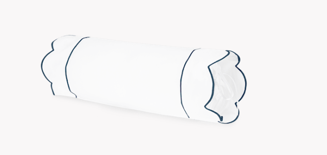 Butterfield Neck Roll Sham (white/white)