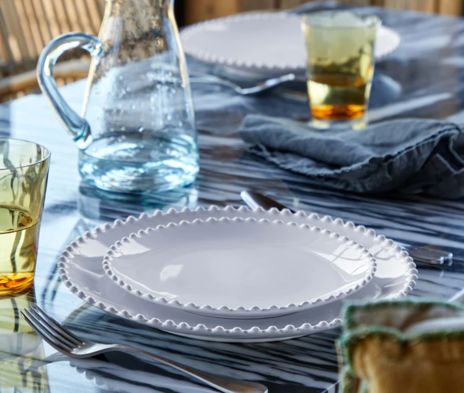 Dinner Plate in Pearl Design