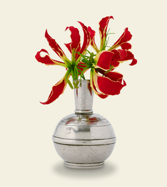 Pewter Bud Vase 4.4" High