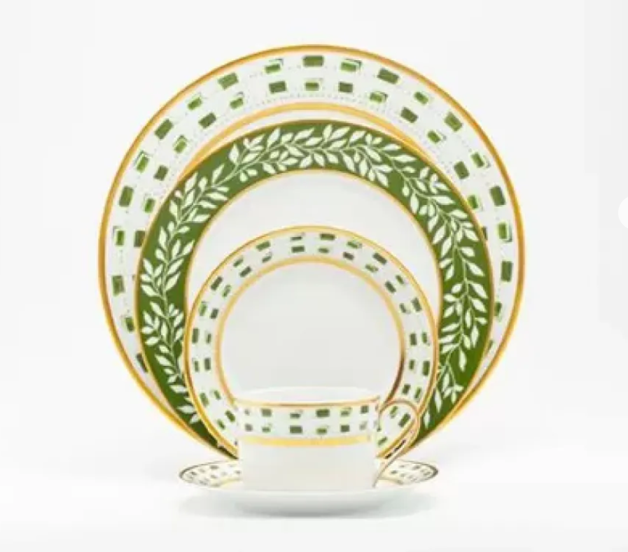 La Bocca Green Dinner Plate