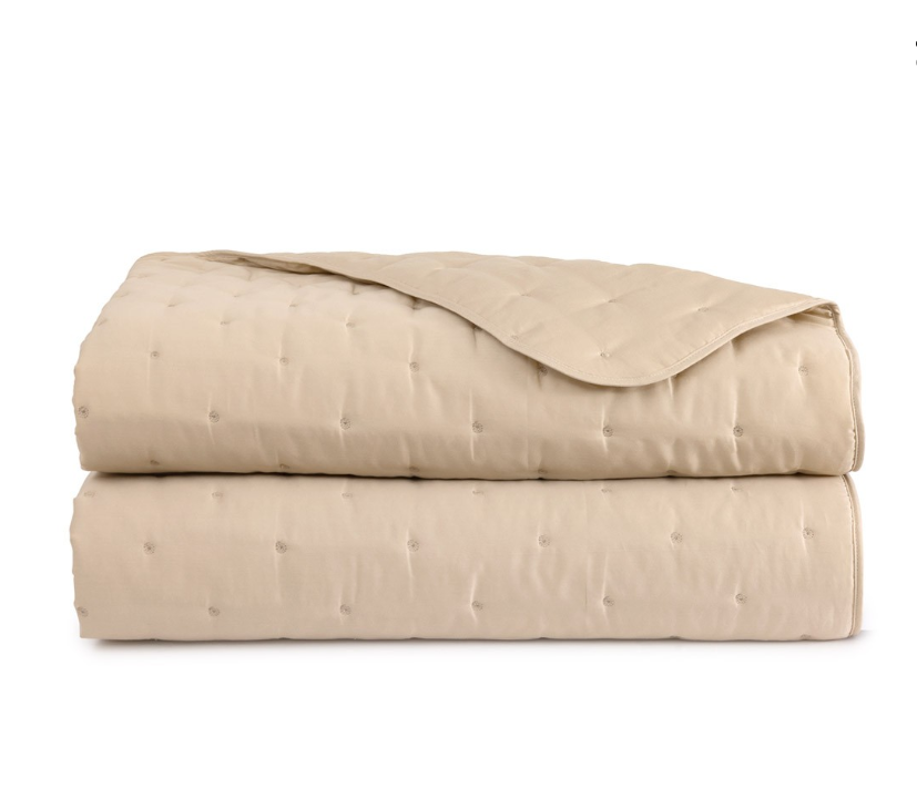 Triomphe Quilted Coverlet King Dune