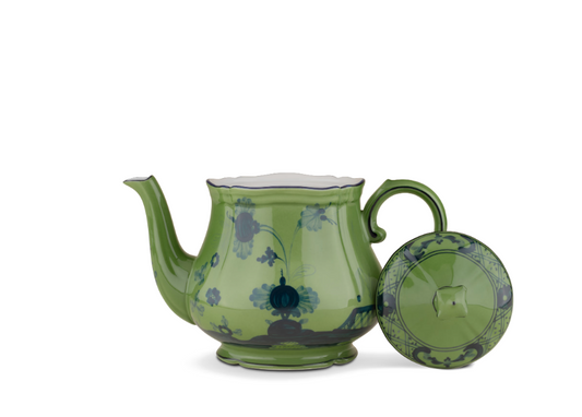 Oirente Italiano Ginori Malachite Green Teapot
