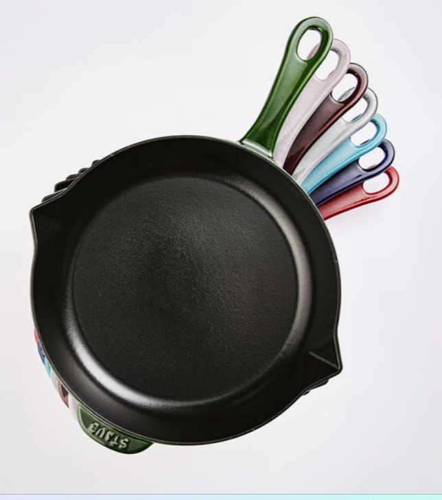 12" Cast Iron Fry Pan Basil