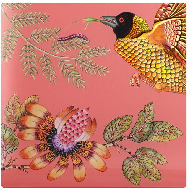 Weaver Garden Acrylic Tray - Coral LG by Ardmore