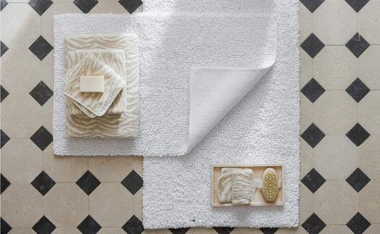 Costas Small Bath Rug White by Matouk