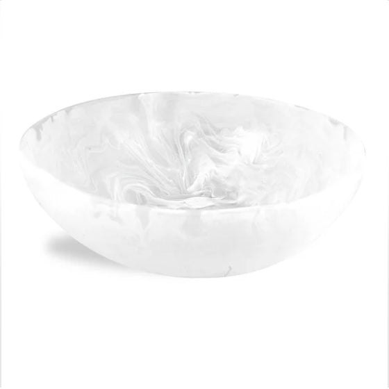 Classical Wave Bowl Medium White Swirl by Nashi Home