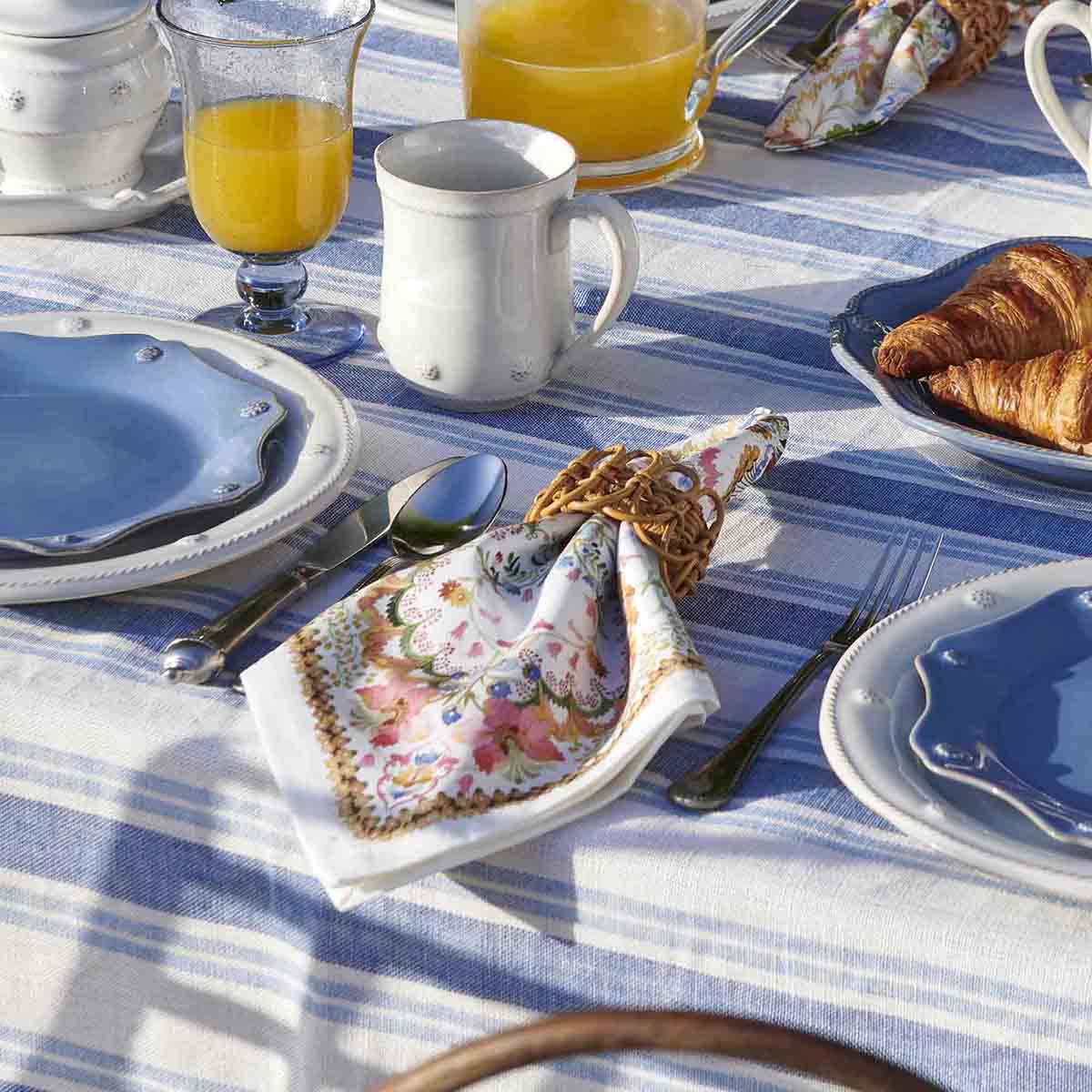 Sofia Napkin Set of 4 by Juliska, lifestyle setting