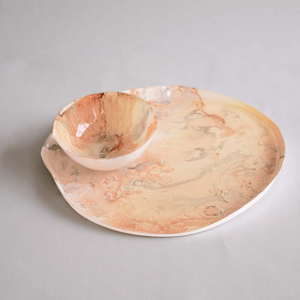 Adana Small Round Painted Bowl - Multi by Beatriz Ball 2