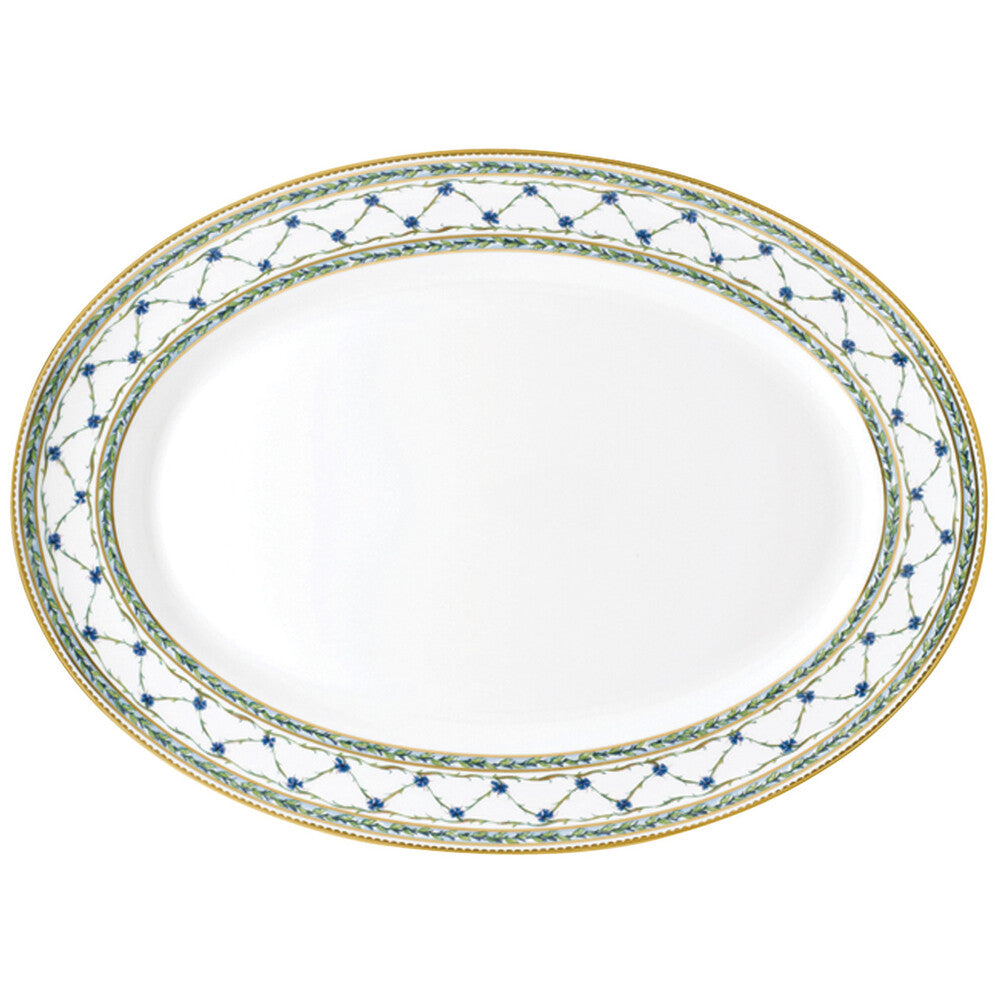 Allee Royale Oval Platter - Green by Raynaud