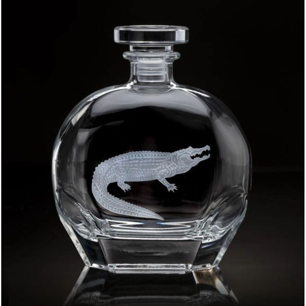 Alligator Round Decanter Gator by Julie Wear