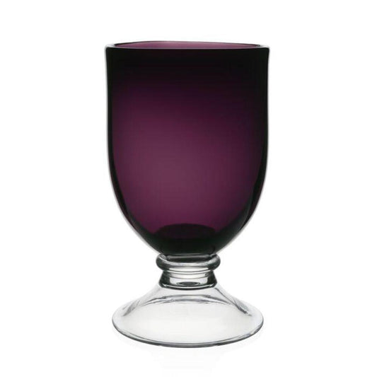 Amethyst Footed Hurricane 11" / 28cm by William Yeoward