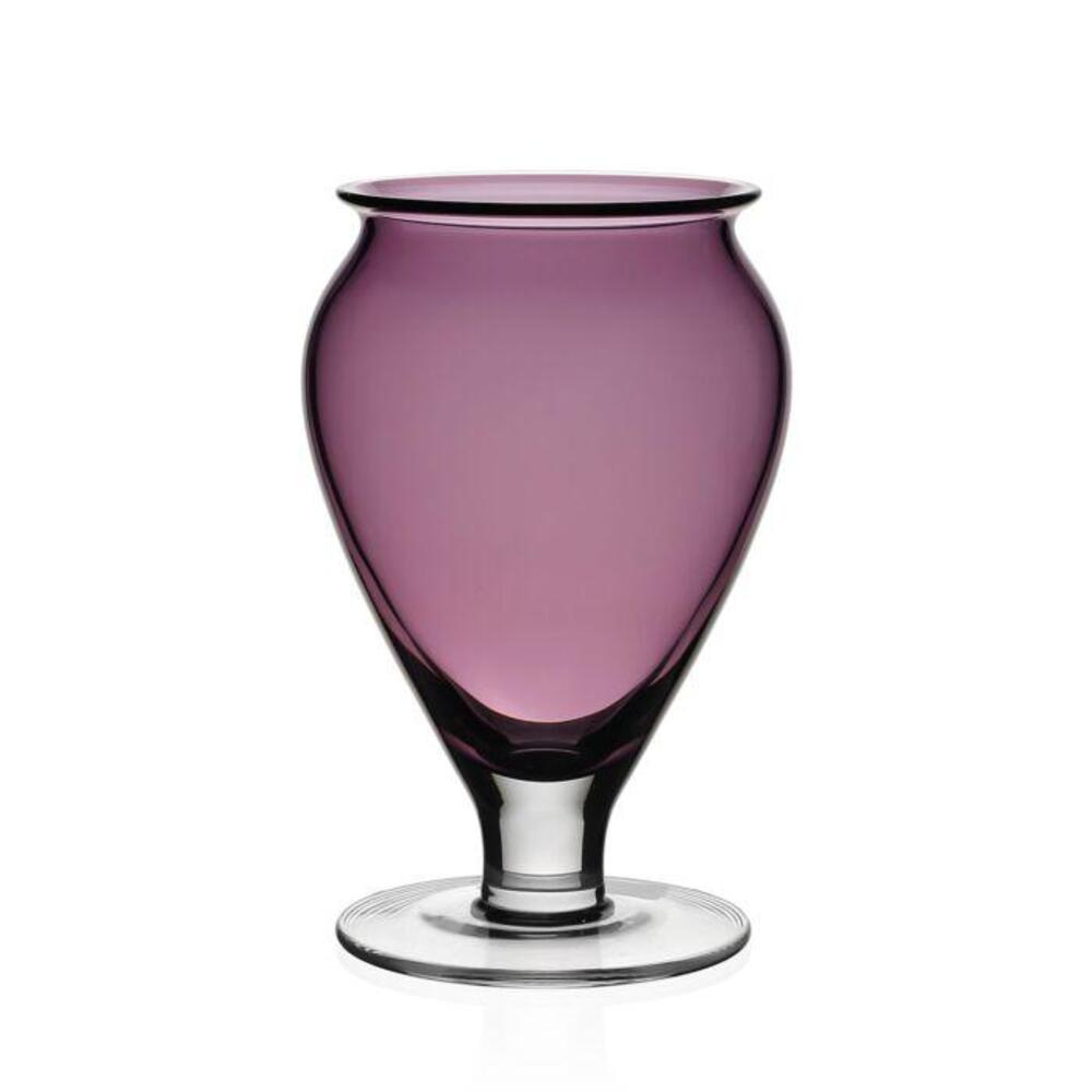 Amethyst Footed Vase by William Yeoward