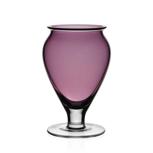 Amethyst Footed Vase by William Yeoward