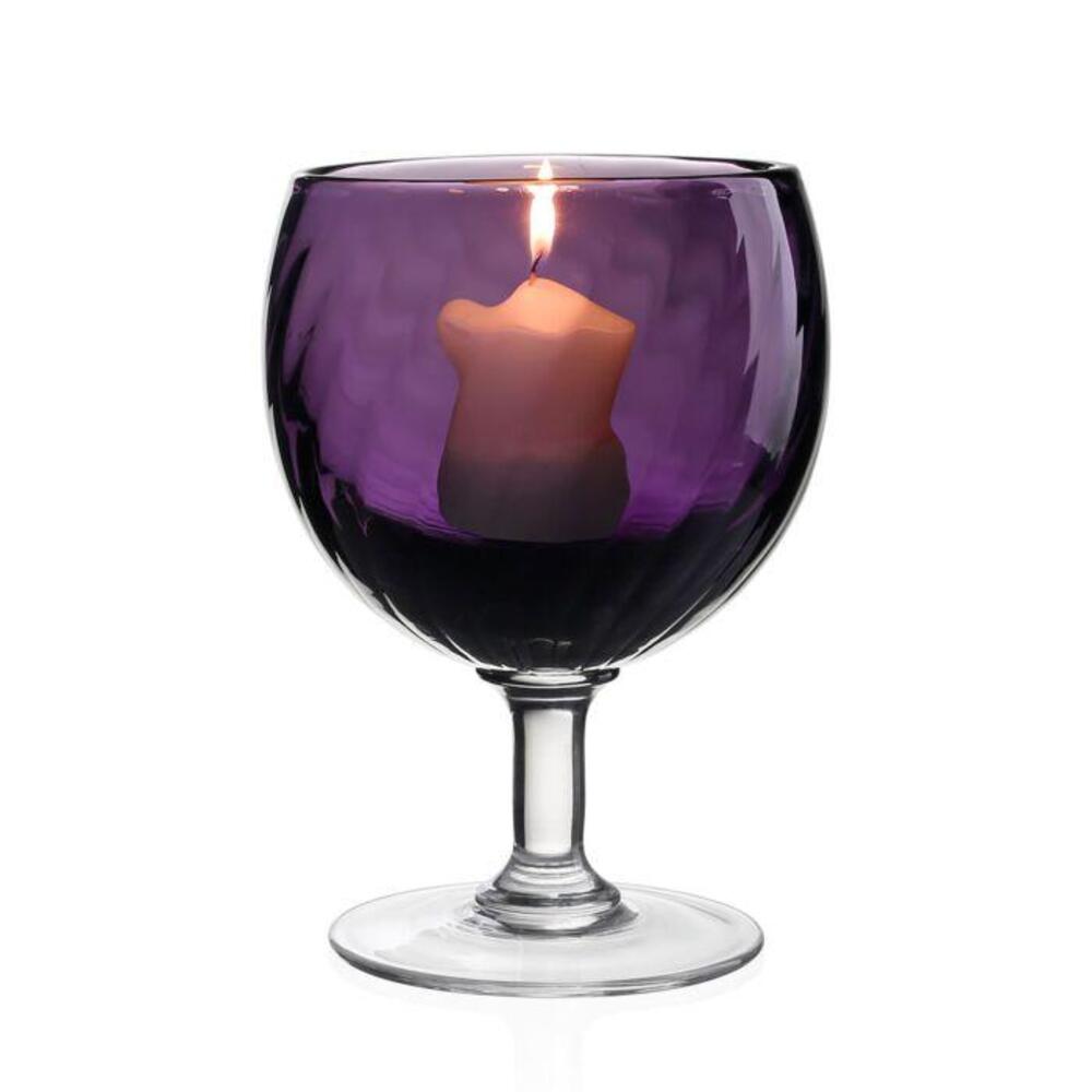 Amethyst Table Lamp & Candle by William Yeoward