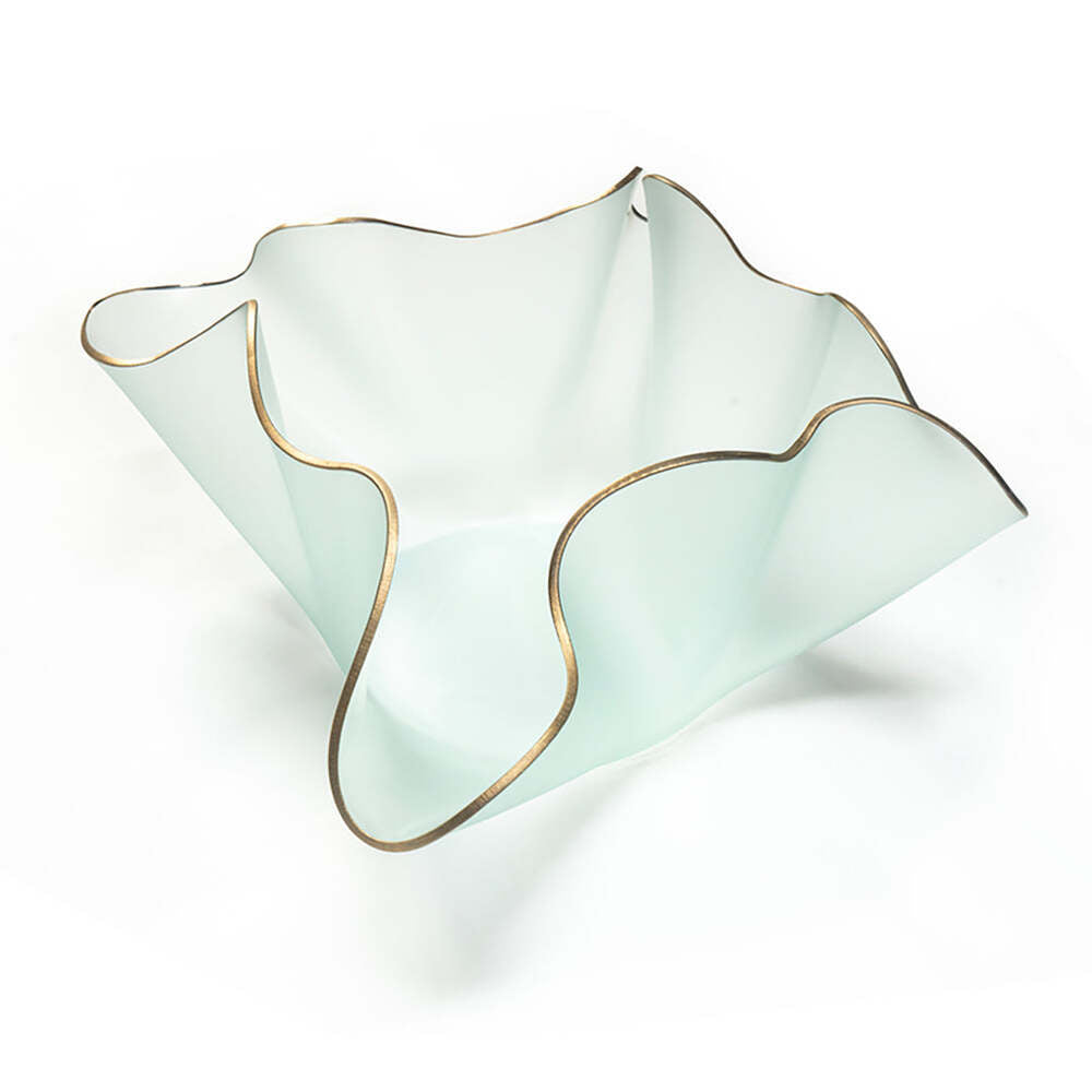 Anemone Large Frosted Sculptural Vase by Annieglass