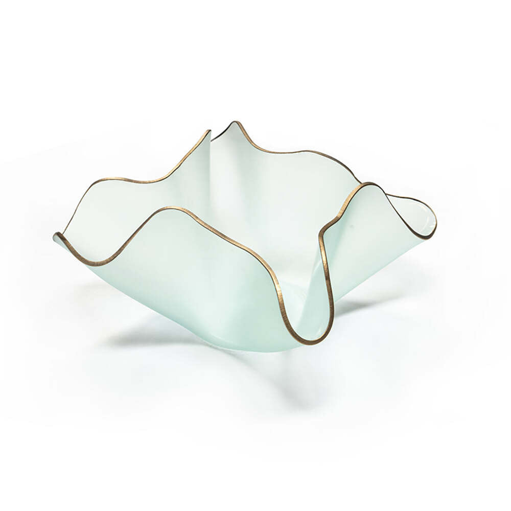 Anemone Small Frosted Sculptural Vase by Annieglass